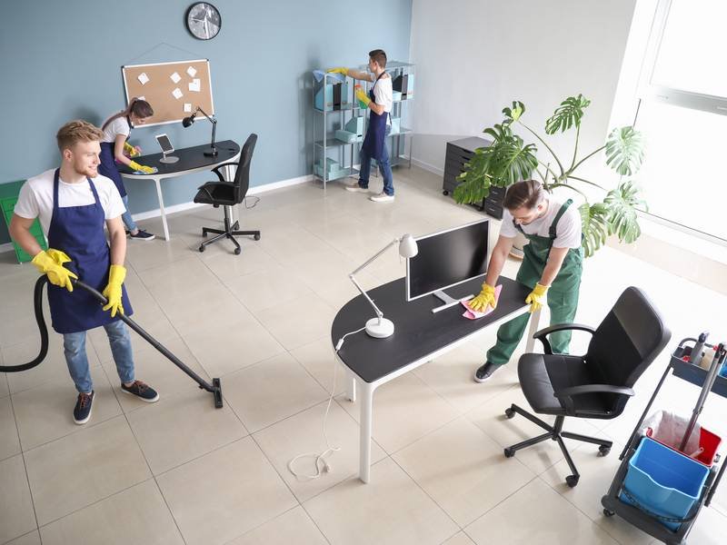 fréquence de nettoyage des bureaux